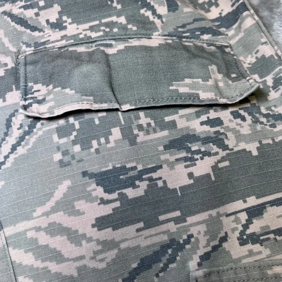 USAF Air Force ABU Tiger Stripe Camo Cargo Shorts Mens 34 Military Cut-Offs - Picture 8 of 16